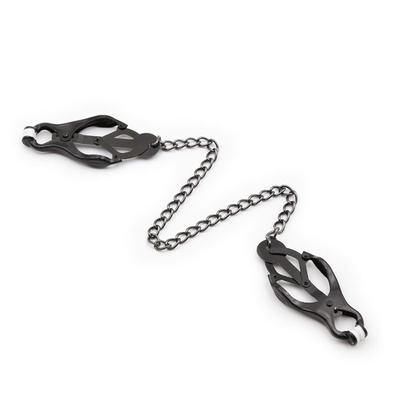 OHMAMA FETISH - Morsetti per capezzoli giapponesi con catena nera