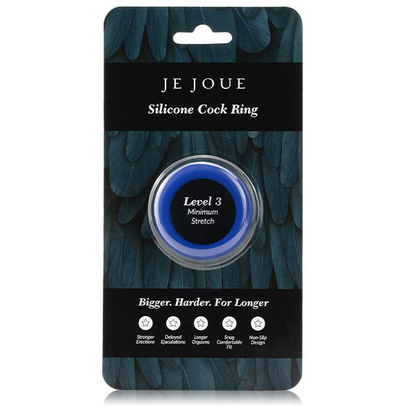 JE JOUE - ANELLO IN SILICONE BLU - STRANGOLAMENTO MINIMO