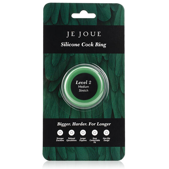 JE JOUE - ANELLO IN SILICONE VERDE - STROZZATORE MEDIO
