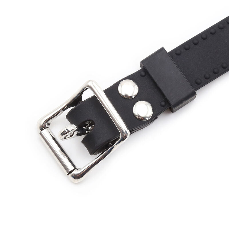 OHMAMA FETISH - MORDAZA DE ANILLO CON CADENAS Y PINZAS PARA PEZONES