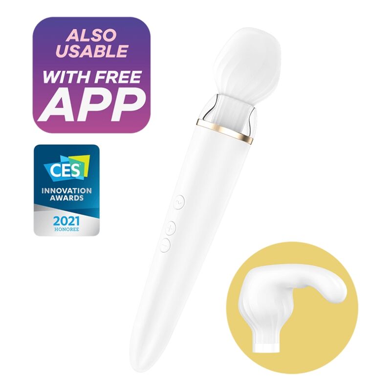 SATISFYER - APP DOPPIA WANDER BIANCA