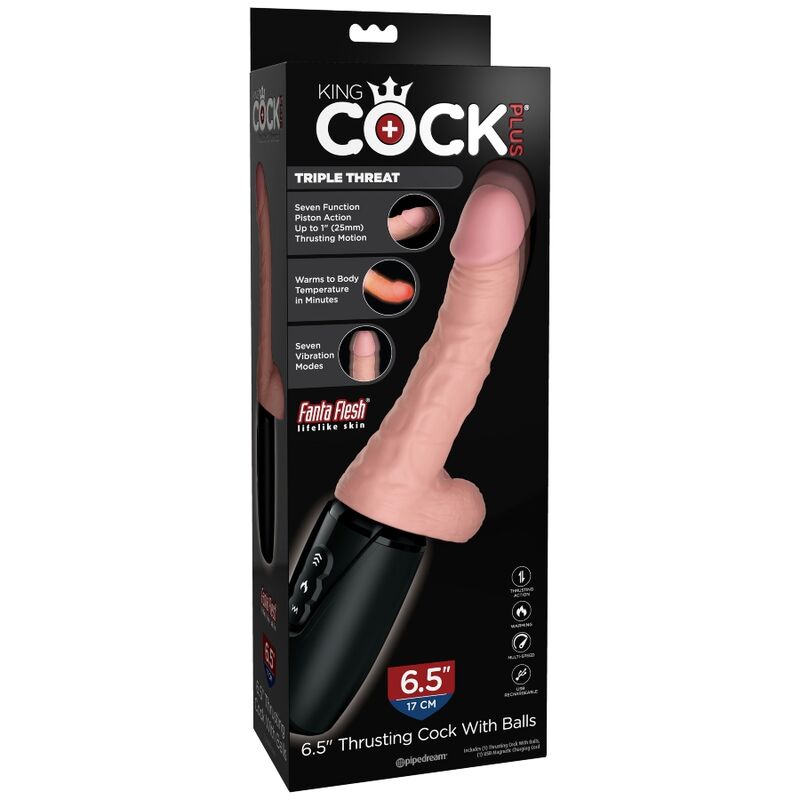 KING COCK - PLUS TRIPLE AMENAZA TONO DE PIEL CLARO
