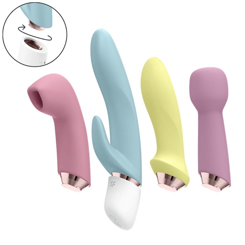 SATISFYER - MERAVIGLIOSO SET DI QUATTRO VIBRATORI E AIR PULSE
