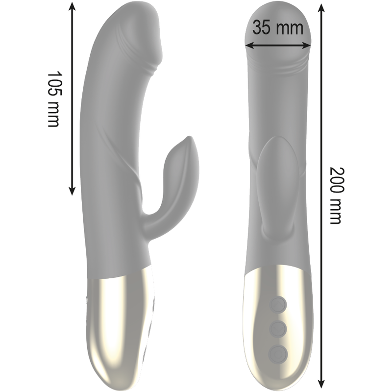 IBIZA - POTENTE VIBRADOR ANATÓMICO CON RABBIT