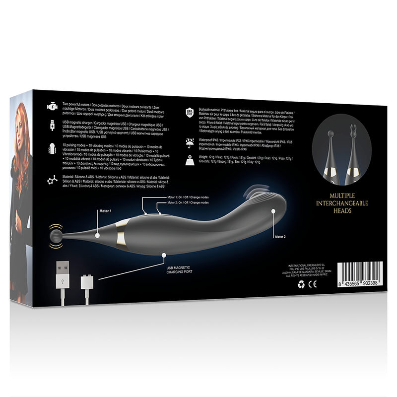 IBIZA - ESTIMULADOR DE CLÍTORIS INTERCAMBIABLES Y PULSATION VIBRADOR PUNTO G