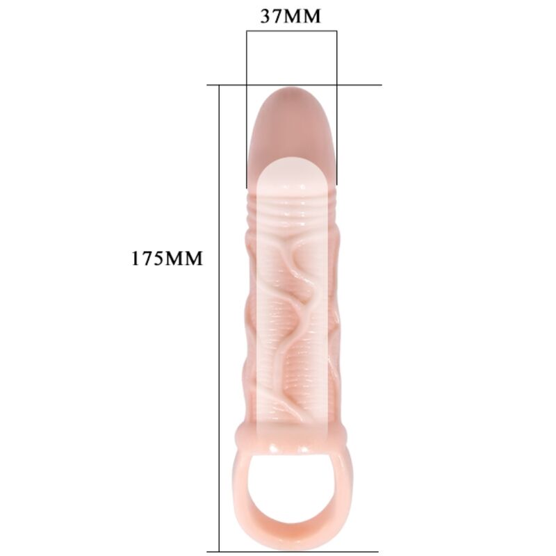 BAILE - FUNDA EXTENSORA DE PENE CON CORREA PARA TESTÍCULOS 13,5 CM
