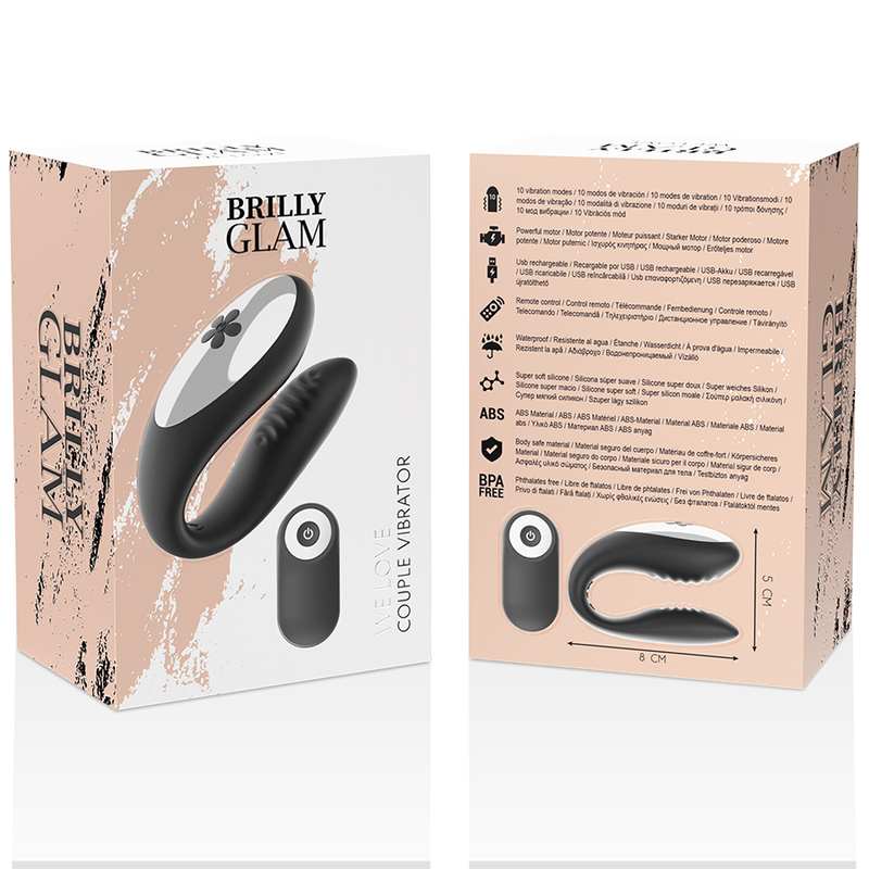 BRILLY GLAM - AMIAMO PER I PARTNER TELECOMANDO NERO
