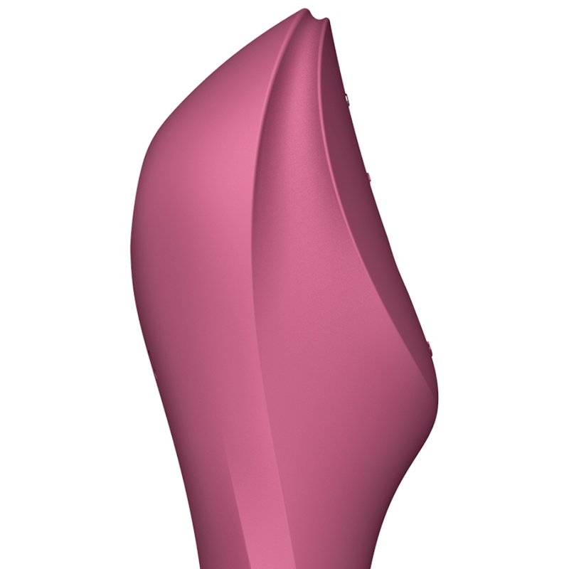 SATISFYER - CURVY TRINITY 3 AIR PULSE VIBRATORE ROSSO