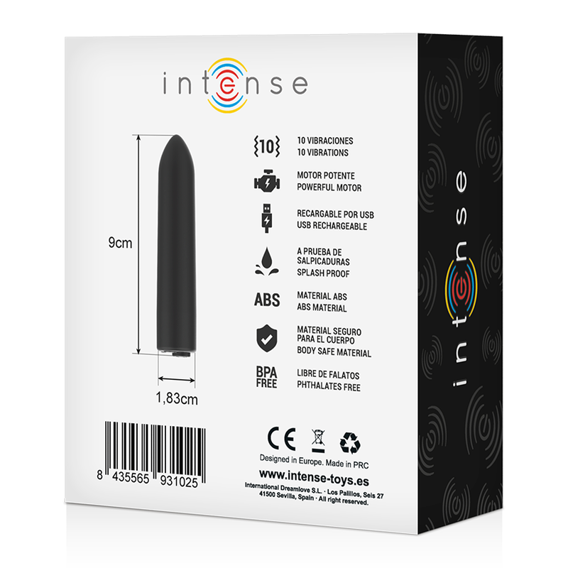 INTENSO - BALA VIBRADORA - 10 PATRONES