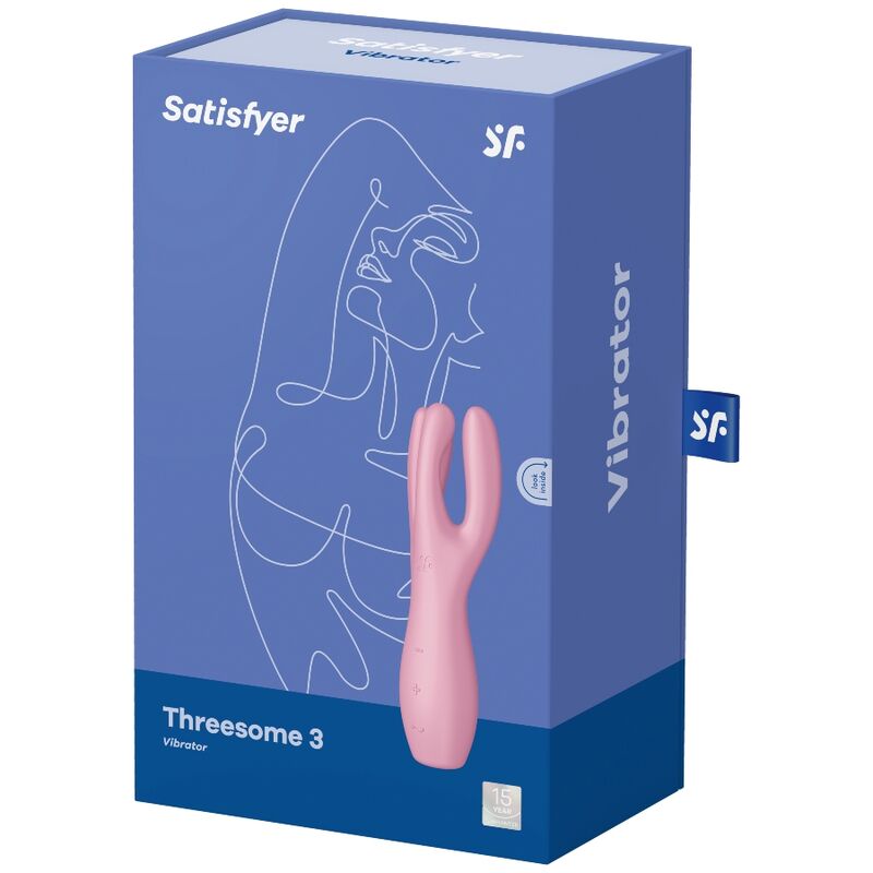 SATISFYER - VIBRATORE A TRE 3 ROSA