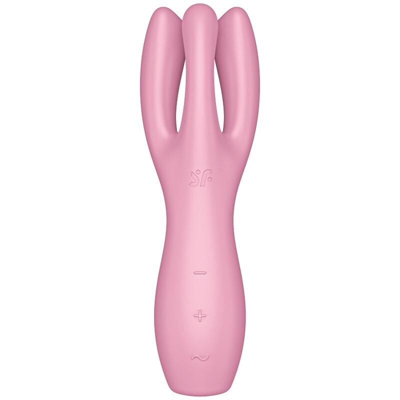 SATISFYER - VIBRATORE A TRE 3 ROSA