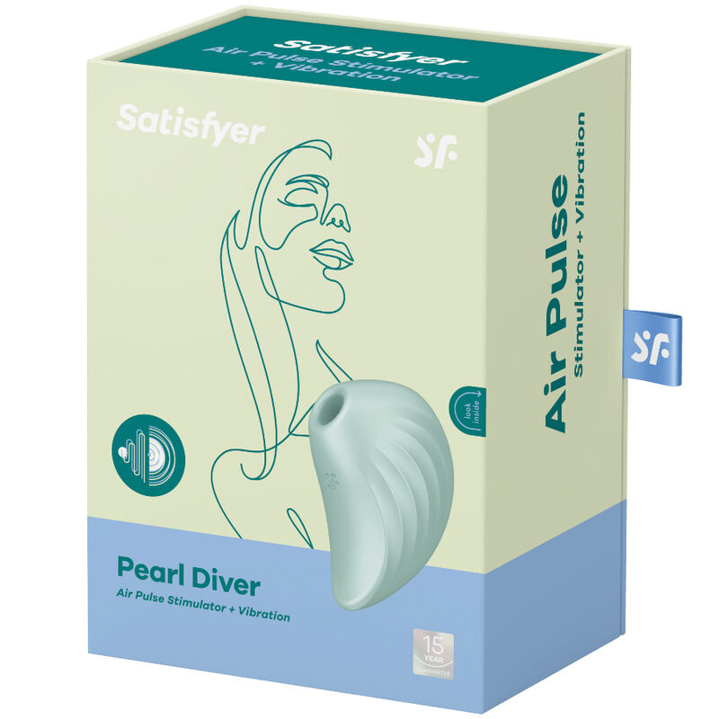 SATISFYER - PEARL DIVER AIR PULSE STIMOLATORE E VIBRATORE VERDE