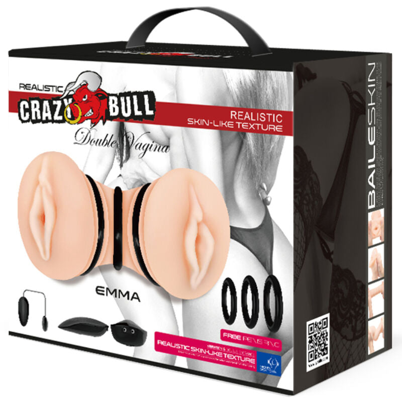 CRAZY BULL - EMMA MASTURBATORE REALISTICO CON DOPPIA VAGINA
