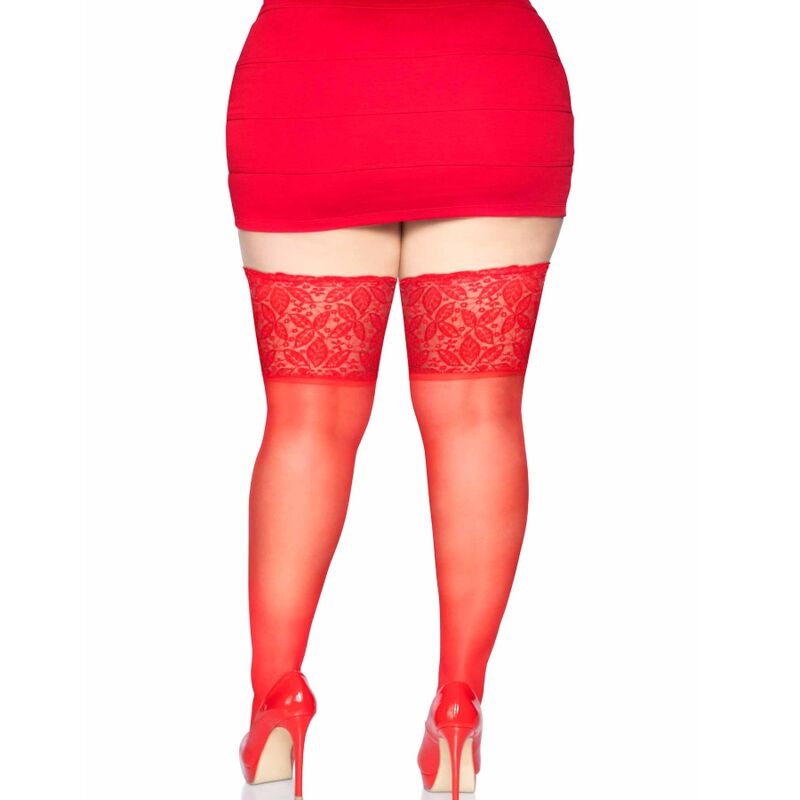 LEG AVENUE - STAY UPS TRANSPARENTE PARA MUSLOS TALLA ÚNICA