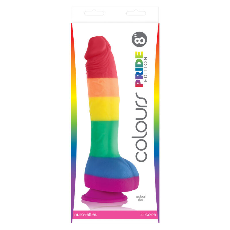 DILDO CON BANDIERA LGBT PRIDE 19 CM