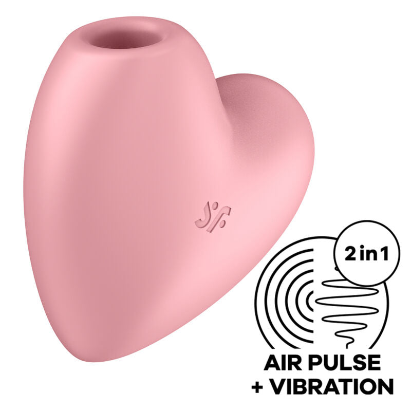 SATISFYER - CUTIE HEART AIR PULSE STIMOLATORE E VIBRATORE BLU