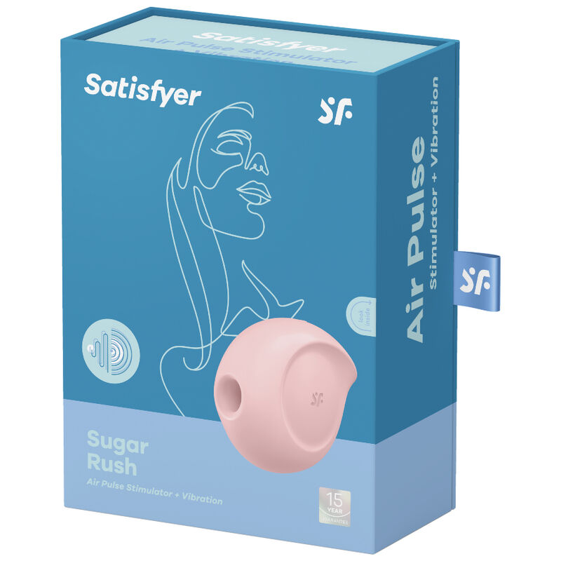 SATISFYER - SUGAR RUSH AIR PULSE STIMOLATORE E VIBRATORE ROSA
