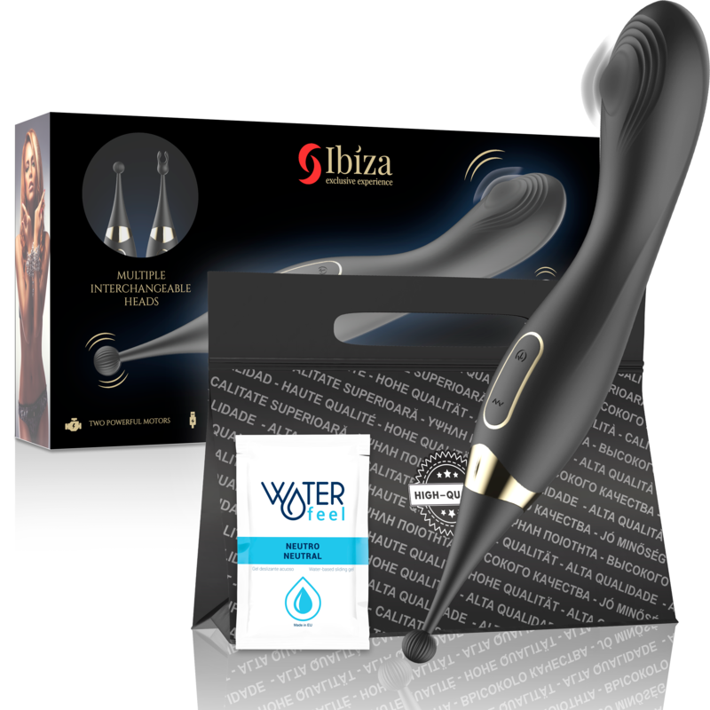 IBIZA - ESTIMULADOR DE CLÍTORIS INTERCAMBIABLES Y PULSATION VIBRADOR PUNTO G