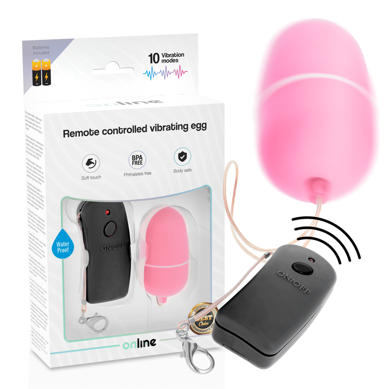 ONLINE - UOVO VIBRANTE ROSA TELECOMANDATO