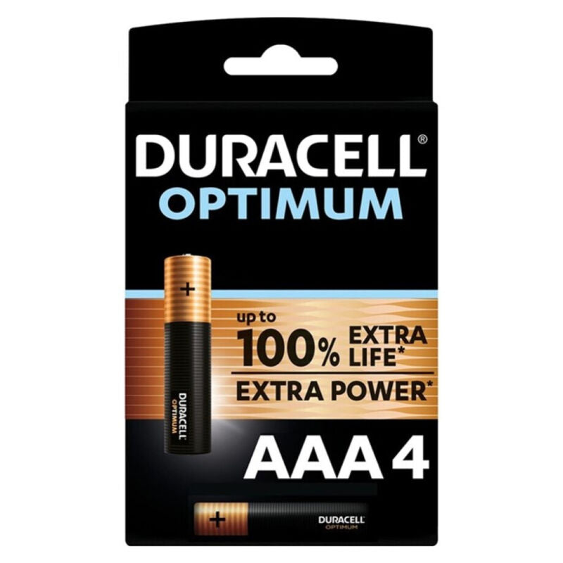 DURACELL - BATTERIA ALCALINE OPTIMUM 200 AAA LR03 4 UNITÀ