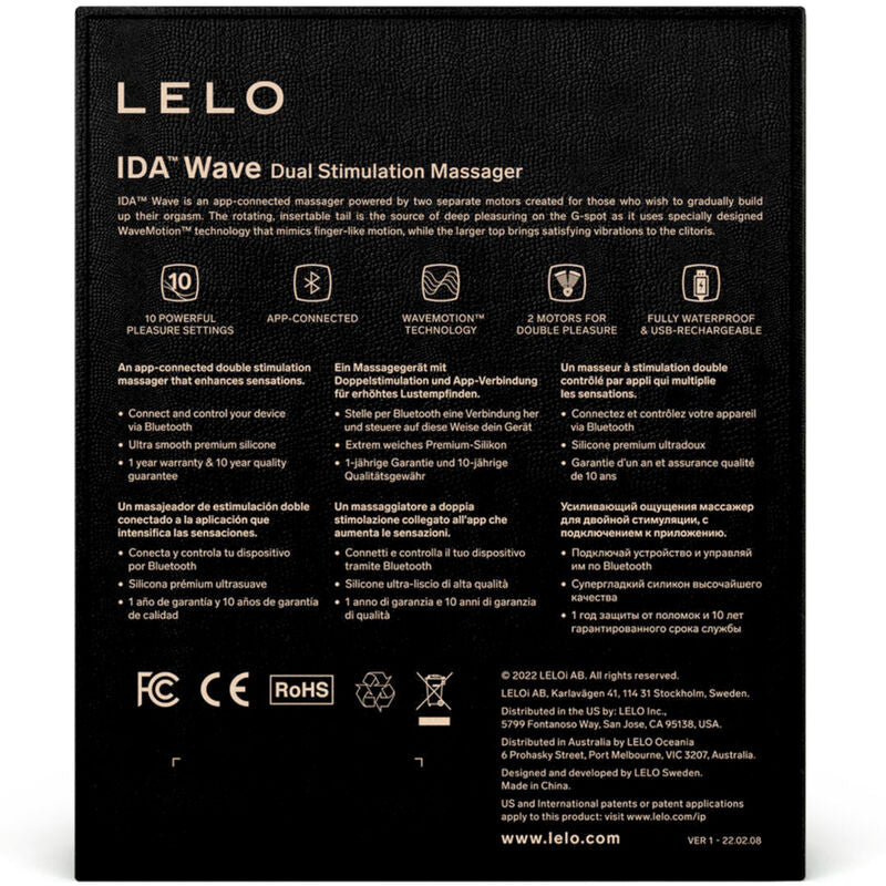 LELO - IDA WAVE CORAL MASAJEADOR PARA PAREJAS