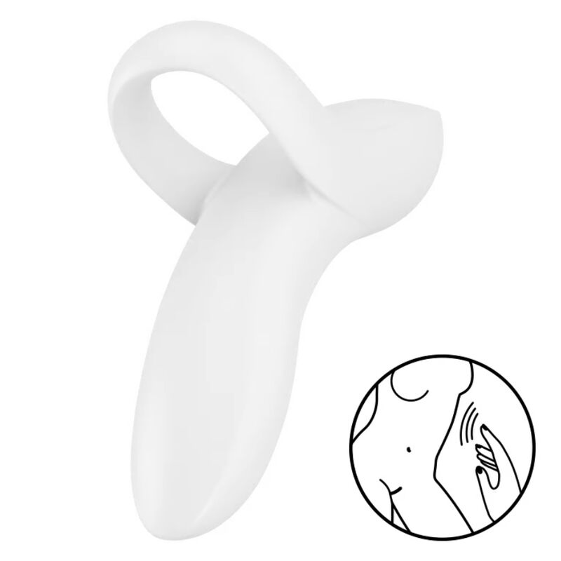 SATISFYER - BOLD LOVER VIBRADOR DE DEDO BLANCO