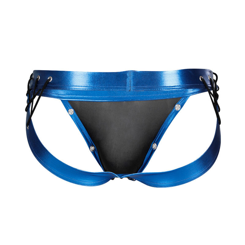 CUT4MEN - SUSPENSORIO DESIRE PIEL AZUL XL
