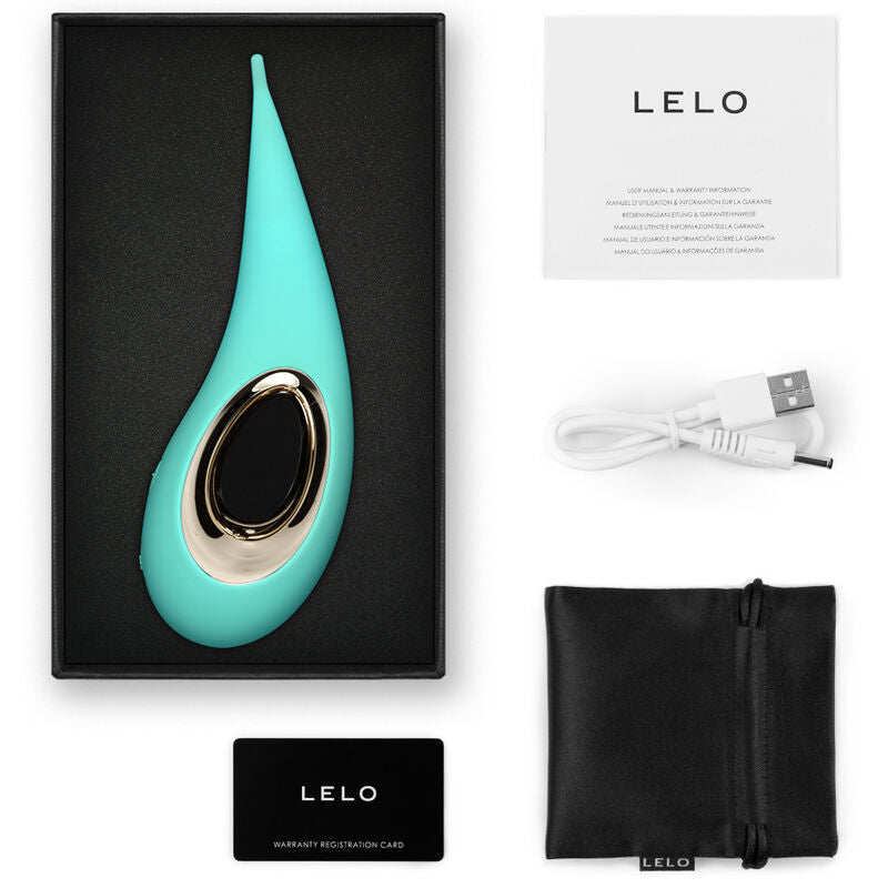 LELO - ESTIMULADOR DE CLÍTORIS DOT - VERDE AGUA