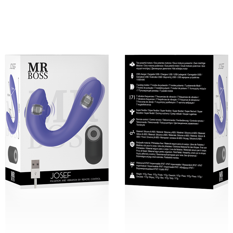 MR BOSS - JOSEF CONTROL REMOTO DE PULSACIÓN Y VIBRACIÓN PARA PAREJAS