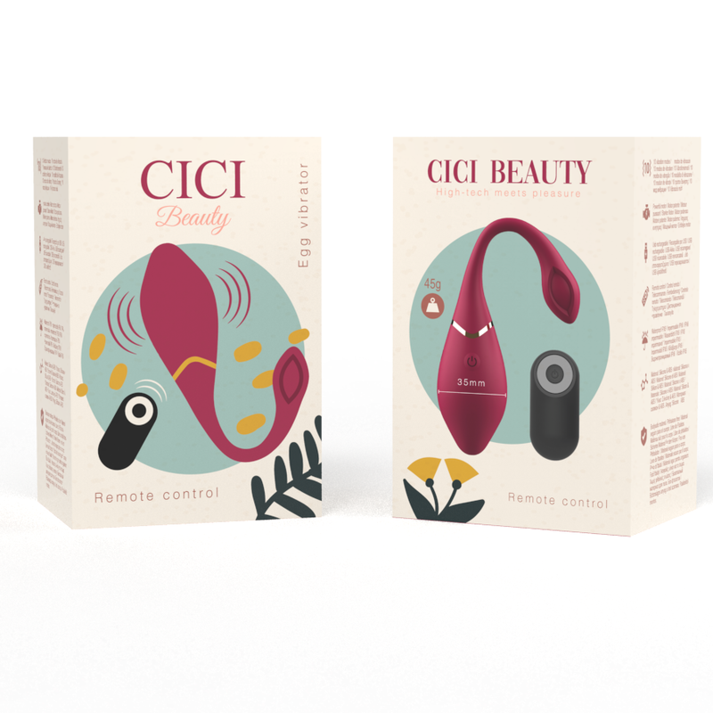 CICI BEAUTY - VIBRATORE A OVETTO IN SILICONE PREMIUM CON TELECOMANDO