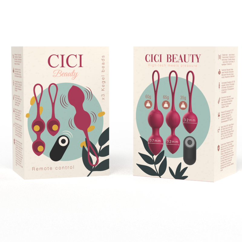 CICI BEAUTY - PERLINE KEGEL VIBRANTI IN SILICONE PREMIUM CON TELECOMANDO