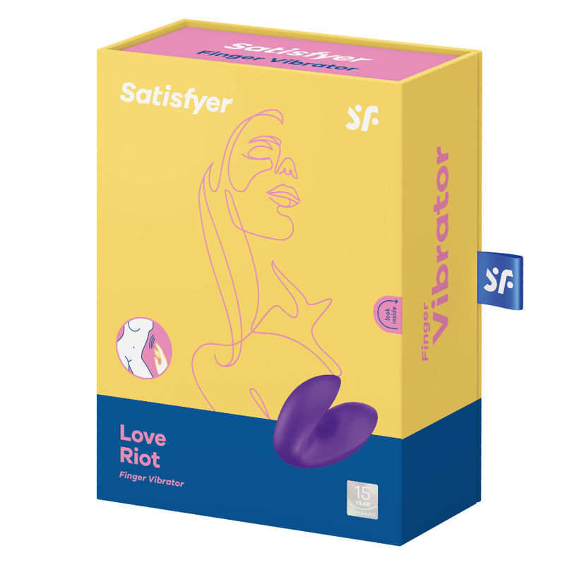 SATISFYER - VIBRATORE DA DITO LOVE RIOT VIOLA