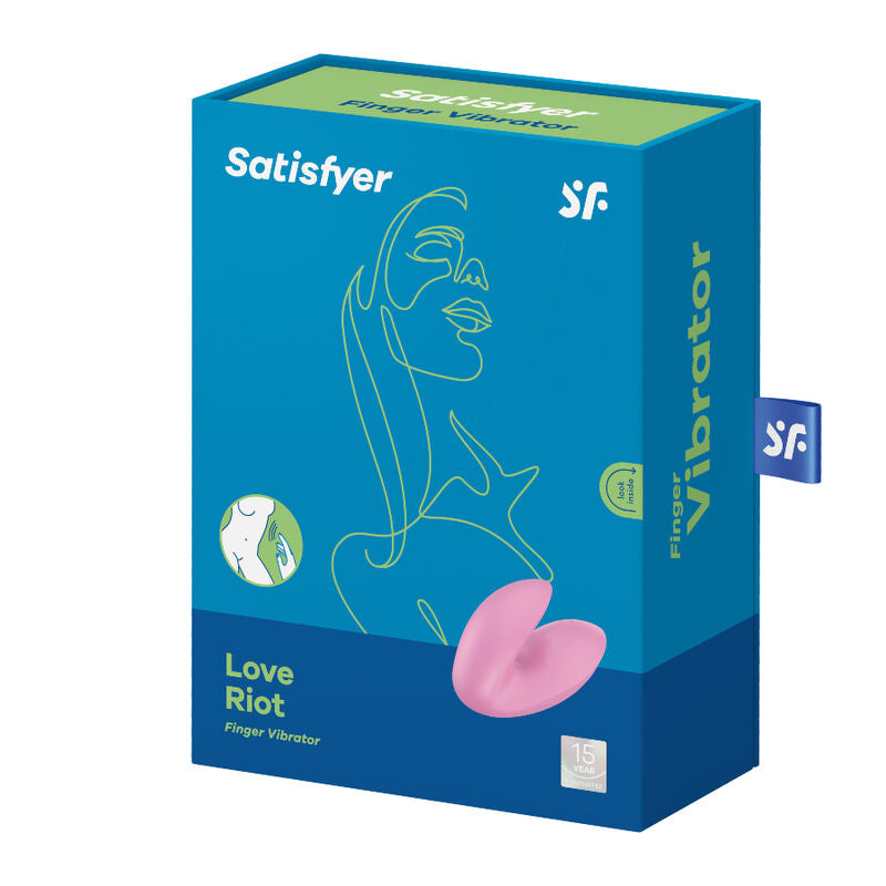 SATISFYER - VIBRATORE DA DITO LOVE RIOT VIOLA