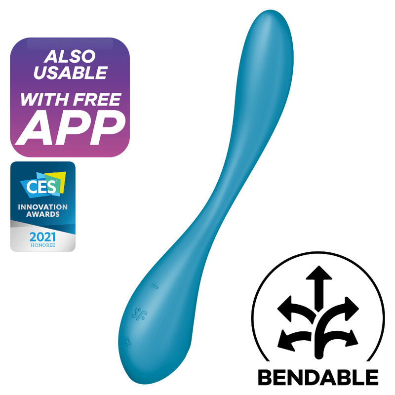 SATISFYER - G-SPOT FLEX 5 MULTI VIBRATORE BLU