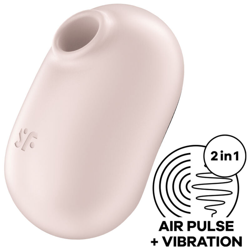 SATISFYER - PRO TO GO 2 DOPPIO STIMOLATORE E VIBRATORE A IMPULSI D'ARIA VIOLA