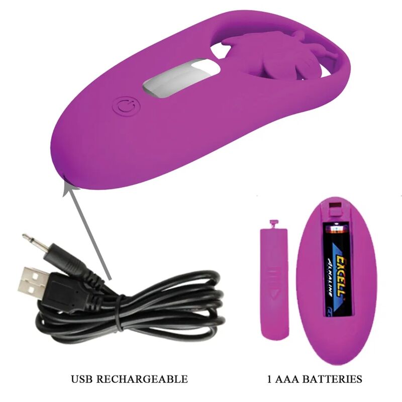PRETTY LOVE - STIMOLATORE FARFALLA DANZANTE PER MUTANDINE CON TELECOMANDO LILLA