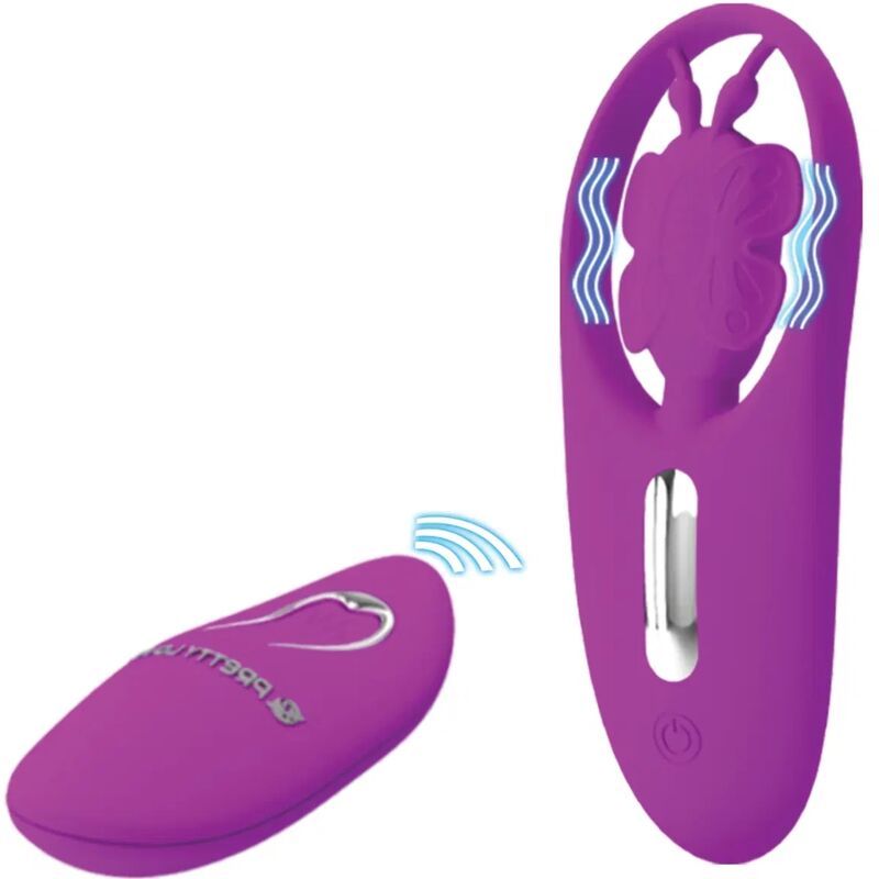 PRETTY LOVE - STIMOLATORE FARFALLA DANZANTE PER MUTANDINE CON TELECOMANDO LILLA