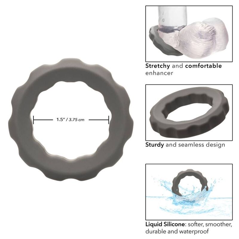 CALEXOTICS - ALPHA ERECT RING GRIGIO