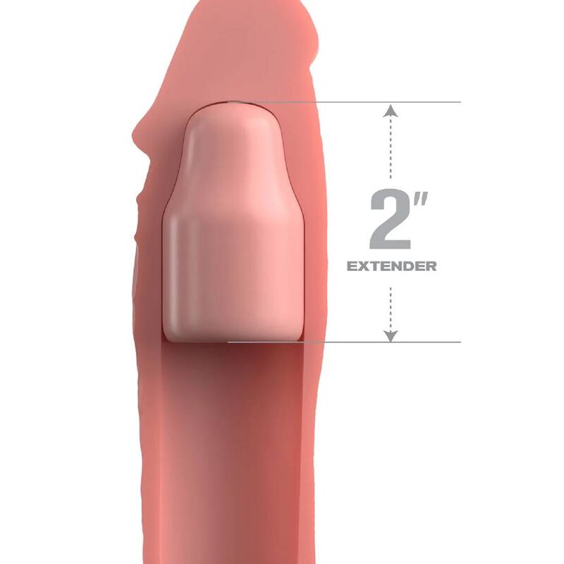 FANTASY X-TENSIONS - PIPEDREAMS EXTENSION W STRAP 15,24 CM SKIN