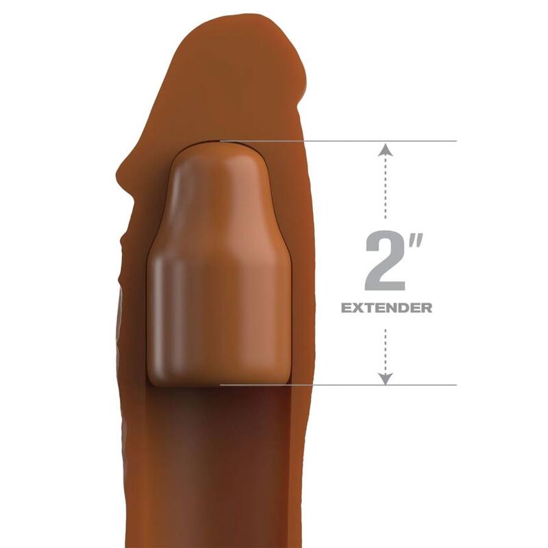 FANTASY X-TENSIONS - PIPEDREAMS MANICA 20,32 CM + 5,00 CM INCH PLUG CARAMELLO