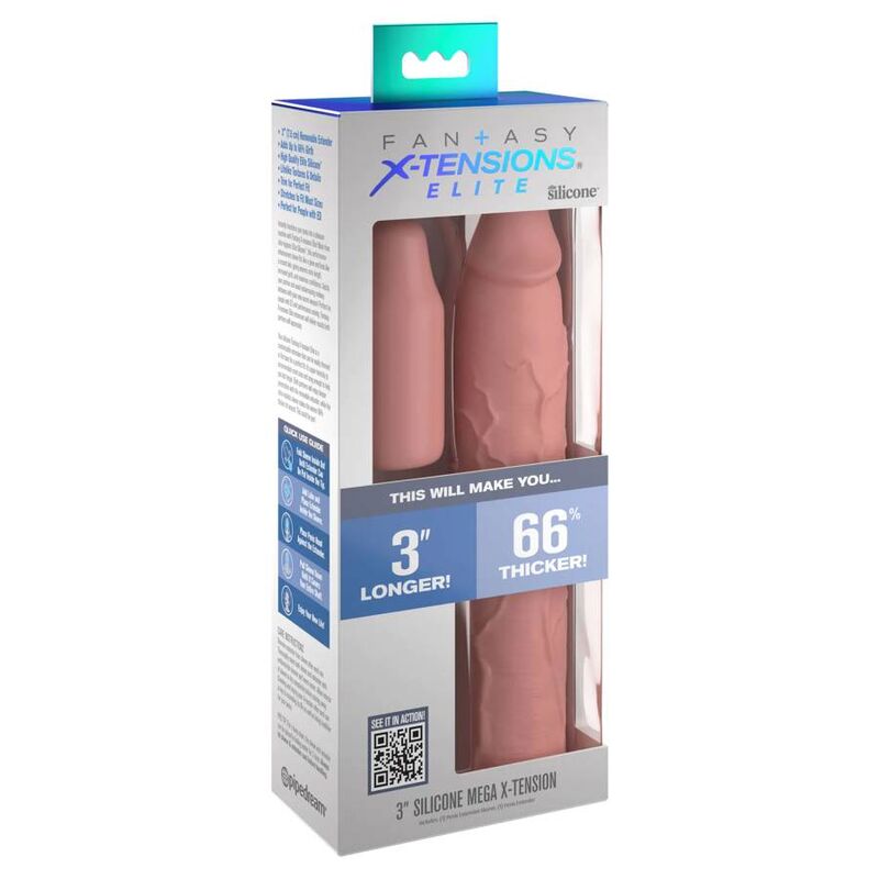 FANTASY X-TENSIONS - PIPEDREAMS MANICA 22,86 CM + 7,62 CM PLUG SKIN
