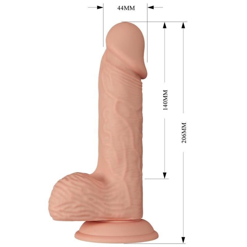 BAILE - HERMOSO ENCUENTRO CATOBLEPAS DILDO REALISTA FLEXIBLE 20.6 CM NATURAL