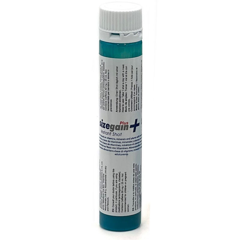 500 COSMETICS -SIZEGAIN PLUS INSTANT SHOT MALE ENERGIZER 5 UNITS (EXPIRATION DATE SOON)