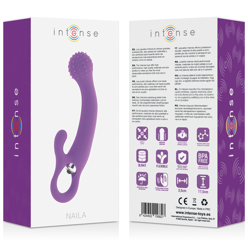 INTENSE - NAILA VIBRADOR SILICONA LILA