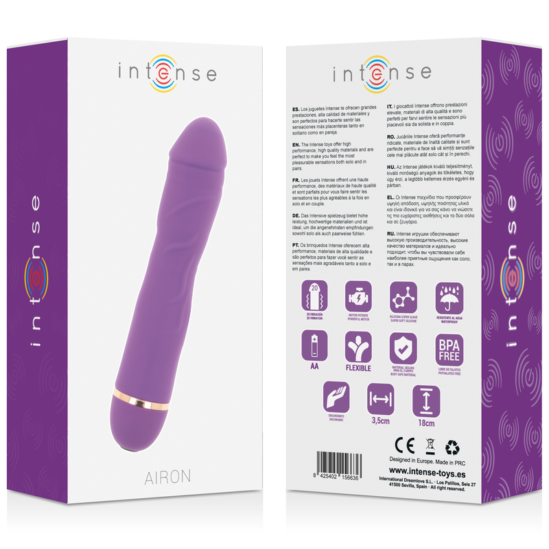 INTENSE - AIRON 20 VELOCIDADES SILICONA LILA