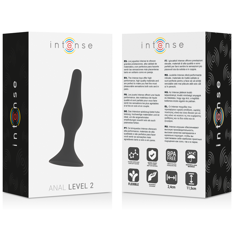 INTENSO - ANALE LIVELLO 2 11,5 CM NERO