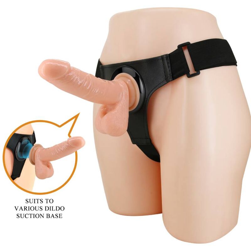 PRETTY LOVE - IMBRACATURA SLIP IMBRACATURA UNIVERSALE CON DILDO TOM 20 CM NATURALE