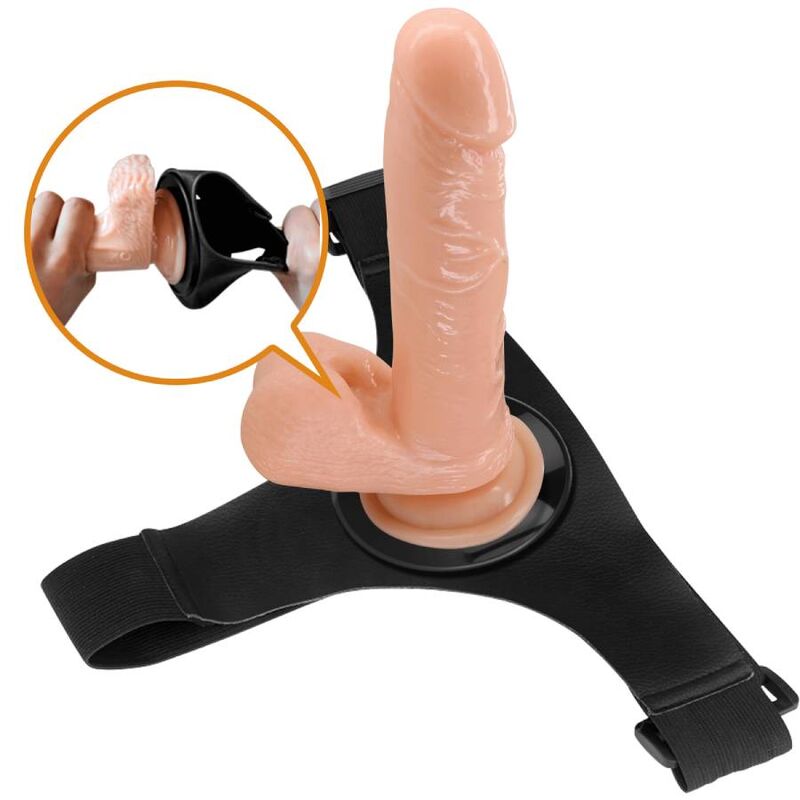 PRETTY LOVE - IMBRACATURA SLIP IMBRACATURA UNIVERSALE CON DILDO TOM 20 CM NATURALE