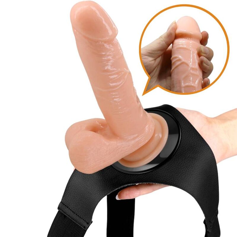 PRETTY LOVE - ARNÉS BRAGUITA ARNÉS UNIVERSAL CON DILDO TOM 20 CM NATURAL