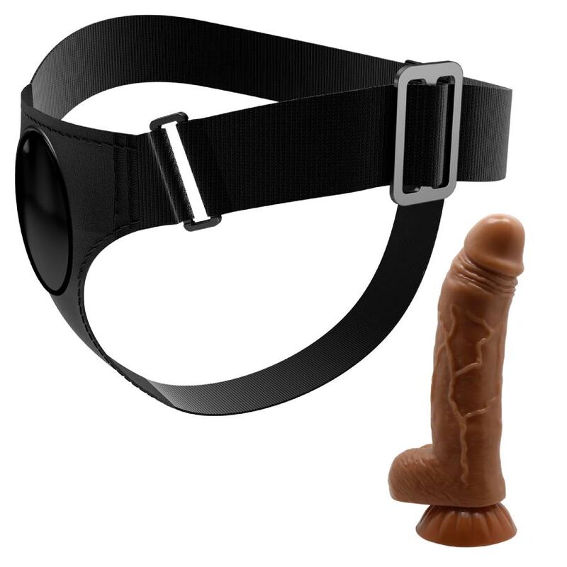 PRETTY LOVE - SLIP CON IMBRACATURA UNIVERSALE CON DILDO MICHEAL 20 CM NERO